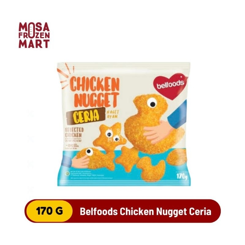 

Belfoods Chicken Nugget Ceria 170 G | Naget Ayam