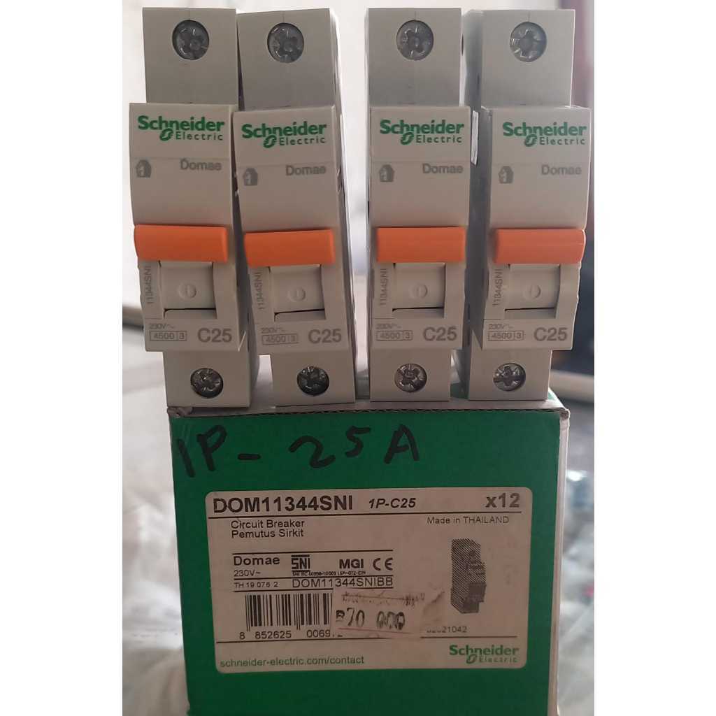 MCB Schneider 25 Ampere 1 Phase