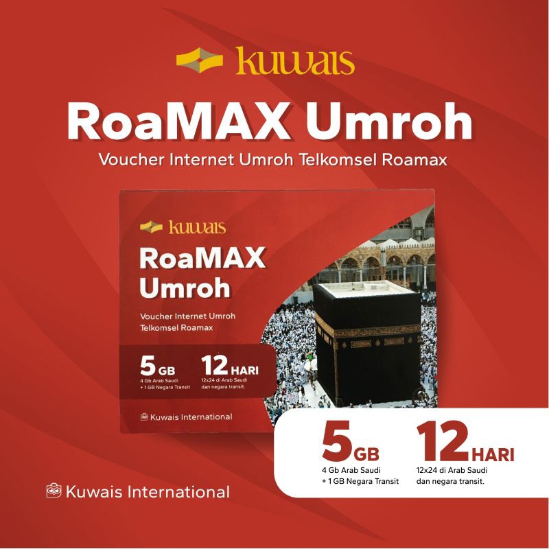 Paket Data Internet Umroh Telkomsel Roamax 5GB