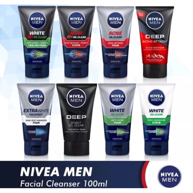 Nivea Men Facial Foam - 50 ml | Sabun cuci muka pria