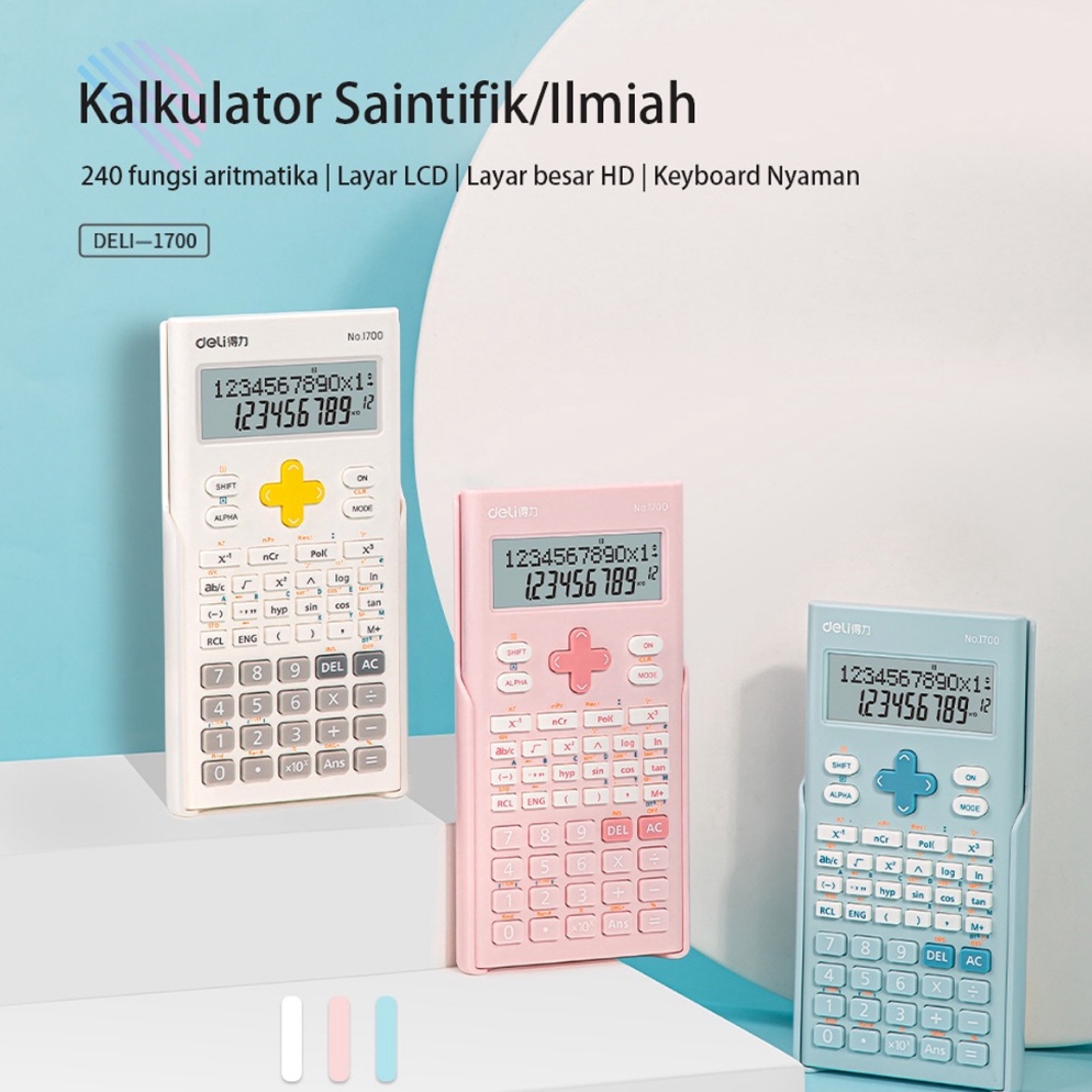 

KODE K29W DODORY DELI1 Calculator Scientific Kalkulator 24 Fungsi Kalkulasi 3 Warna 17