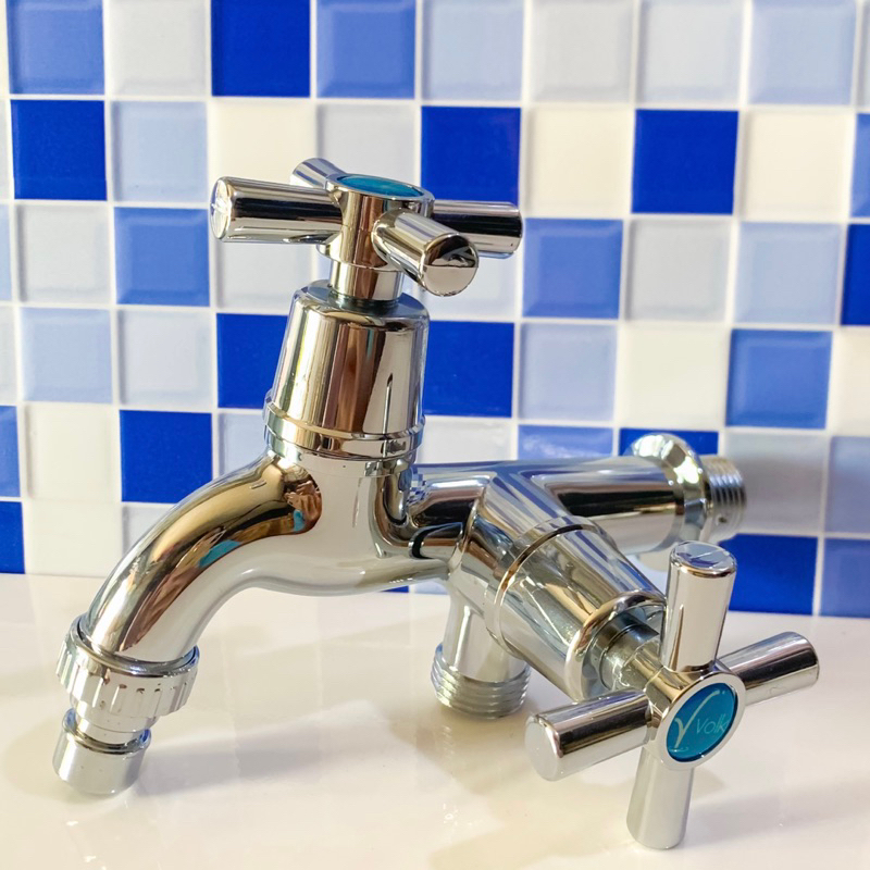 Kran Air 1/2 inch Cabang 2┃Kran Shower┃Kran 1/2 inch Volk