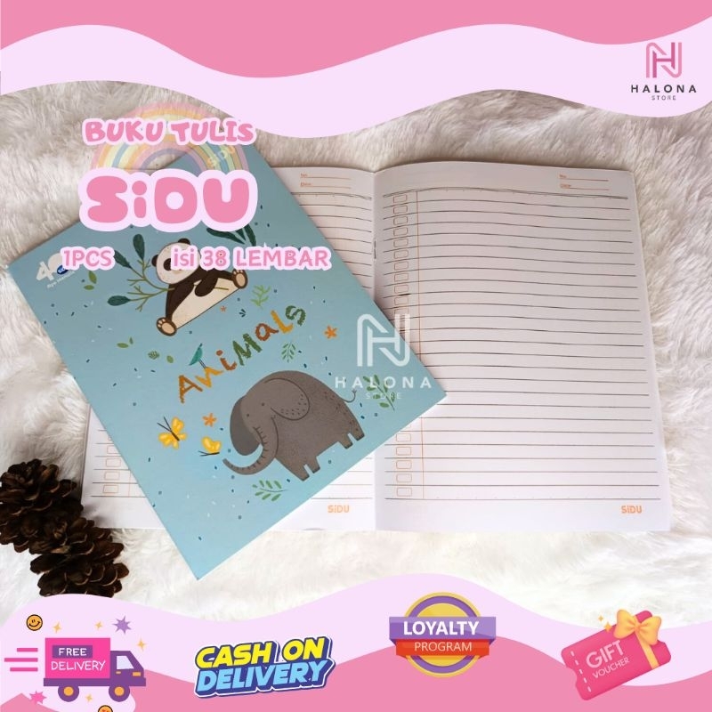 

[1 PCS/ ecer] Buku Tulis SiDU isi 38 Lembar