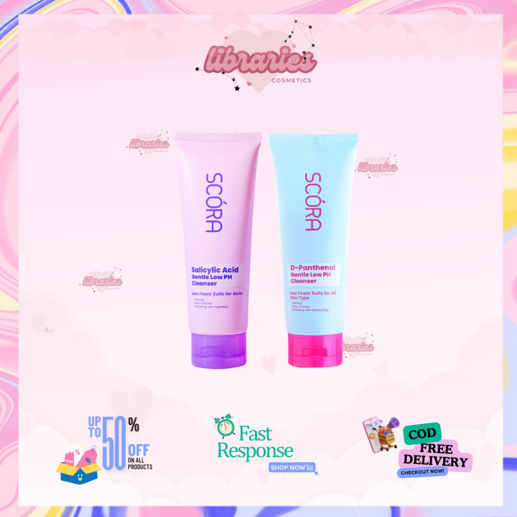 ❣️Libraries❣️SCORA Facewash 1% Salicylic Acid D-Panthenol Gentle Low pH Cleanser