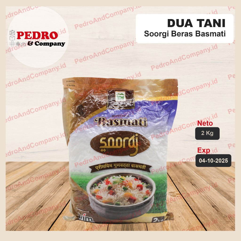 

Beraa khusus soorgi Basmati Rice 2 kg dua tani