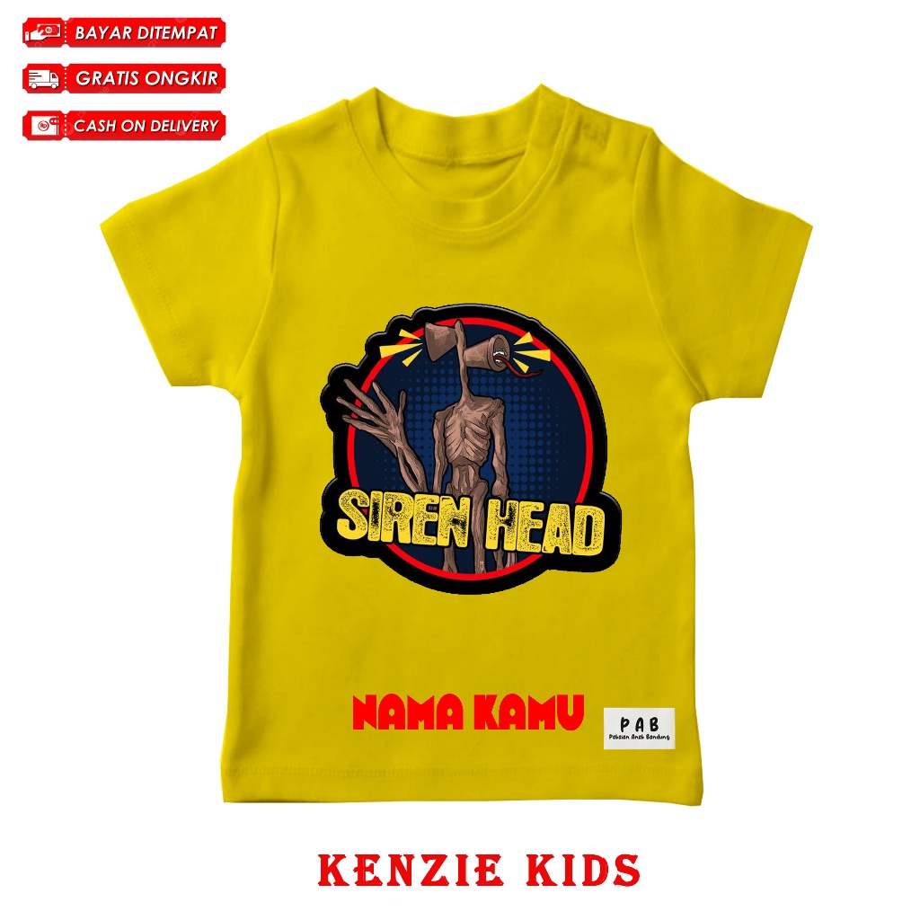 KAOS ANAK KARAKTER SIRENHEAD