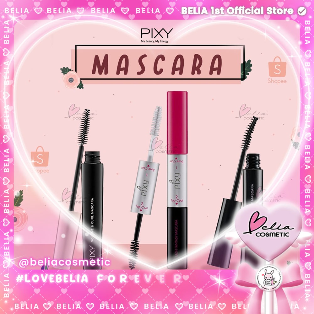 ❤ BELIA ❤ Pixy Waterproof Mascara 7 mL | Lash Fantasy Mascara 12 mL | Volume Curl Mascara 9 mL
