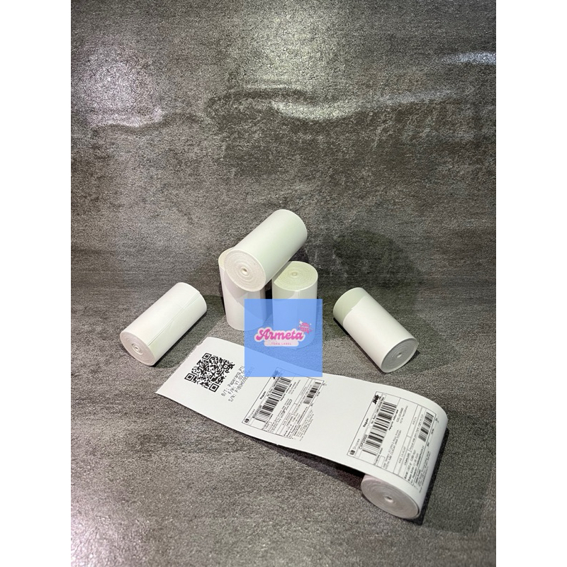 

Sticker Label Thermal Uk. 58mm x 5 Meter (No Cutting / Nyambung)