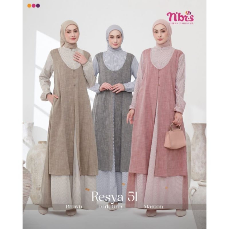 Gamis RESYA 51 Nibras Series Terbaru Resya 51 Original Nibras