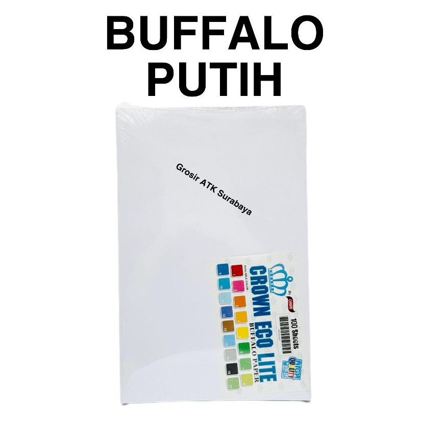 

KERTAS BUFALO PUTIH / Sampul Cover Jilid Bufalo Buffalo BC Folio F4 Warna Putih Folio F4 Polos