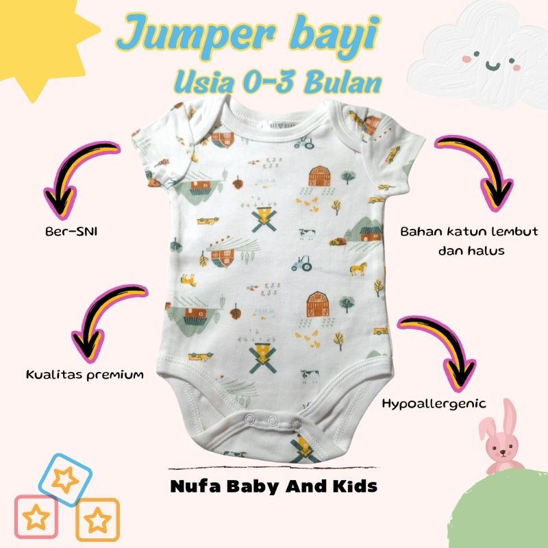 Rabbit+Bear Jumper Bayi New Born (Usia 0-3 Bulan)