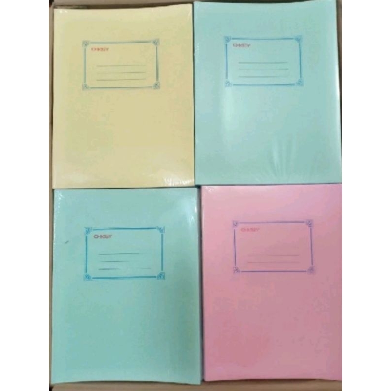 

Buku tulis Merk Okey isi 38 Cover polos 1 pack (10 pcs)