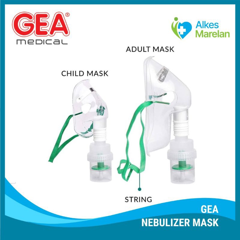 GEA - Nebulizer Mask / Masker Nebulizer anak / Masker Nebulizer Dewasa