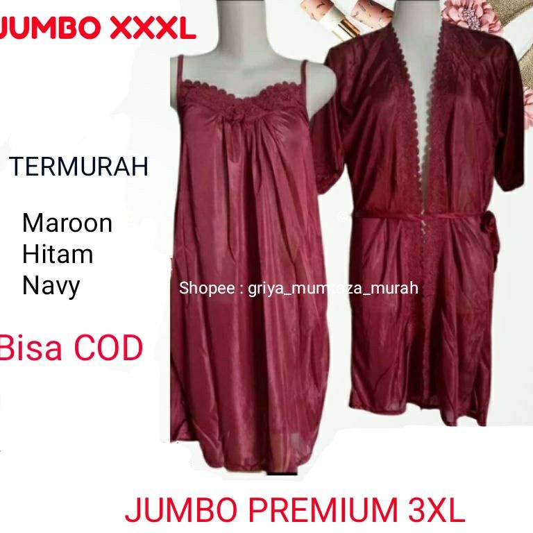 KODE N29Q Baju Tidur Kimono JUMBO XXXL  Kimono Jumbo  Kimono Big Size  Baju Dinas Malam  Kimono Jumb