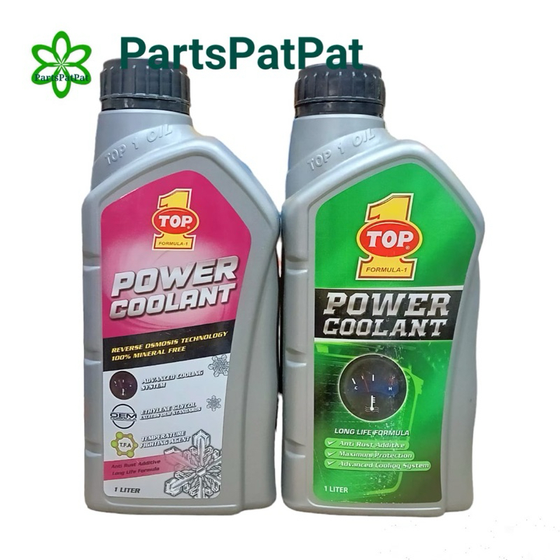 AIR RADIATOR TOP1 TOP 1 TOP ONE POWER COOLANT COLANT PENDINGIN MESIN MOTOR MOBIL WARNA HIJAU PINK