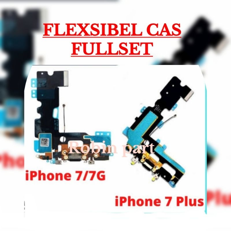 Flexsibel Cas/Konektor/Komplit For iPhone 7G/7 Plus