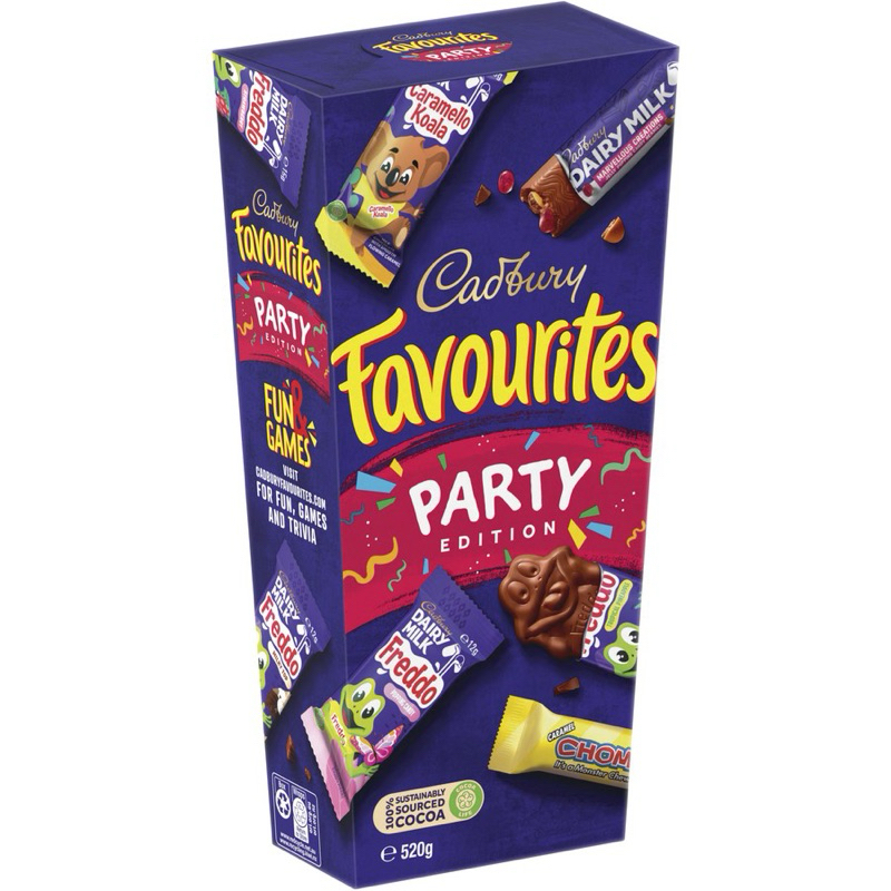 

Cadbury Favourites Party Edition Boxed Chocolate 520g - Australia