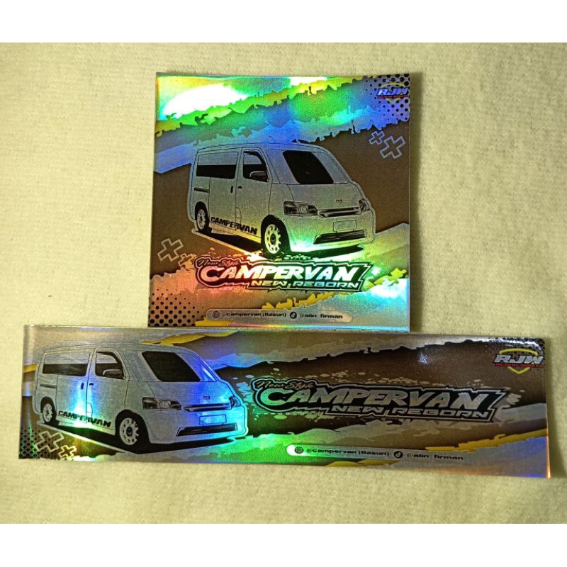 

stiker TCI campervan ori unit 4.000/2pcs hologram anti air