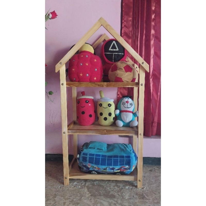rak boneka rak serbaguna rumah boneka