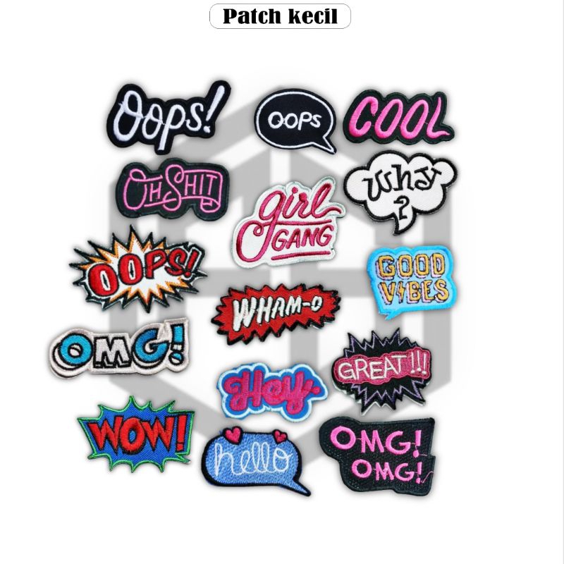 Patch Bordir Jahit Gambar Lucu Aksesoris Iron Patch Murah