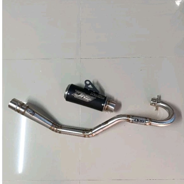 Knalpot kolong atas crf klx Dtracker original DRS RACING