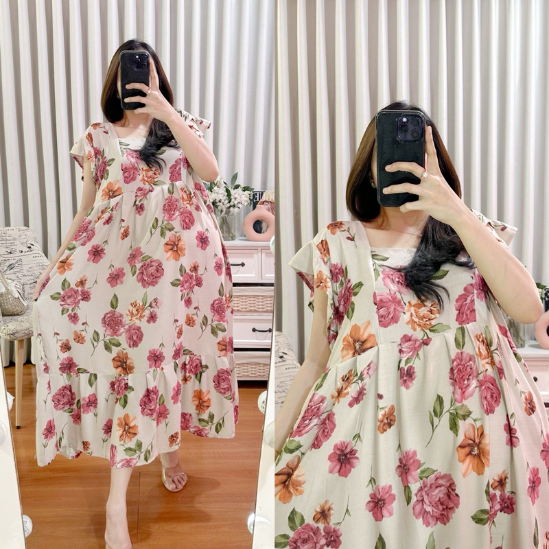 DRESS ELISA / DASTER CANTIK KEKINIAN / DASTER VIRAL / DASTER REMAJA / DASTER 7/8 / DASTER RAYON BALI