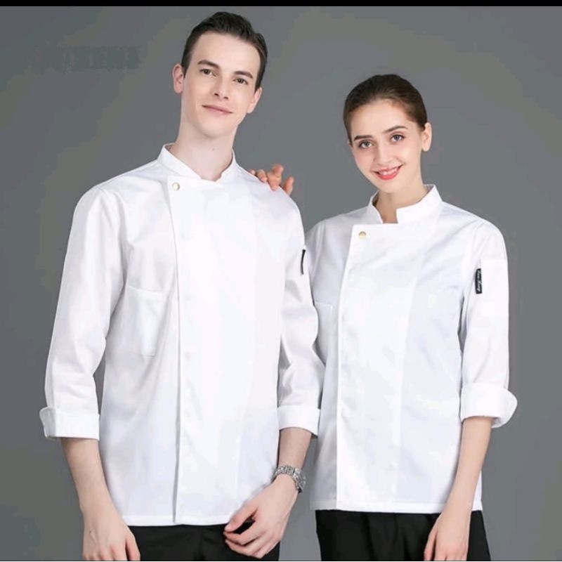 ARIMBI Baju Koki Chef Jacket Koki Chef Seragam Koki Jacket Chef Kemeja chef