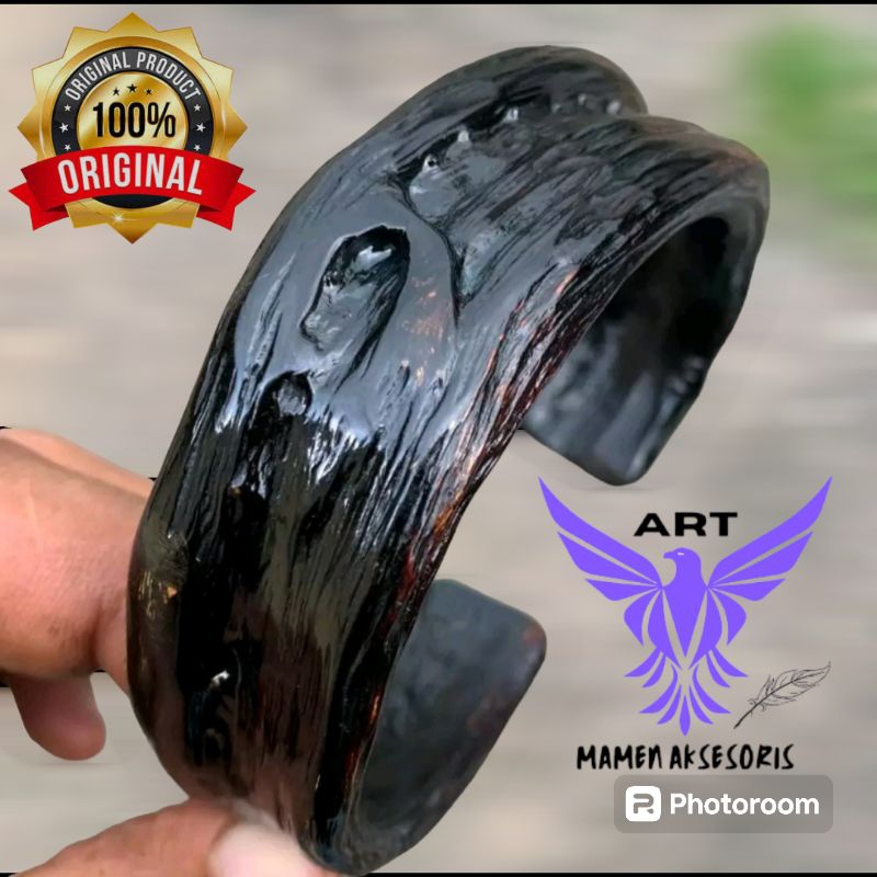 Gelang akar bahar merah natural/gelang jumbo/Bahar model C