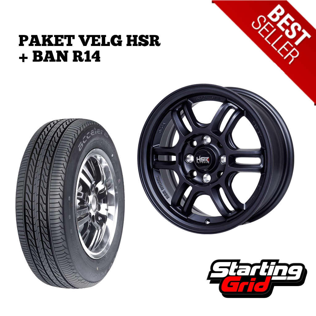 Paket Velg Dan Ban Mobil Ring 14 Untuk Calya, Brio, Ayla, Sigra, Agya, jazz Termurah - Free Ongkir