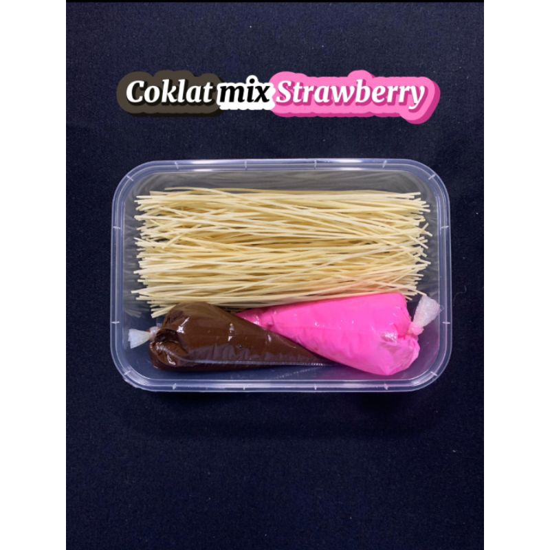 

Mie lidi coklat lumer mix 2 rasa
