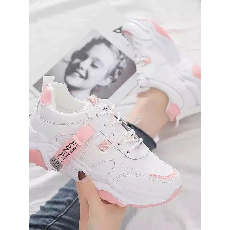 COD sepatu sneaker wanita dewasa import wanwo sepatu putih new shoes casual