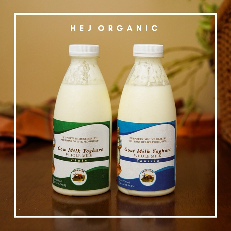 

Cow Milk & Goat Milk Grassfed Yoghurt By Falik Farm 350 Ml