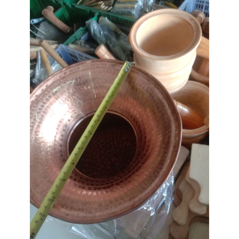 Seeng tembaga asli free kukusan bambu dandang tembaga murni