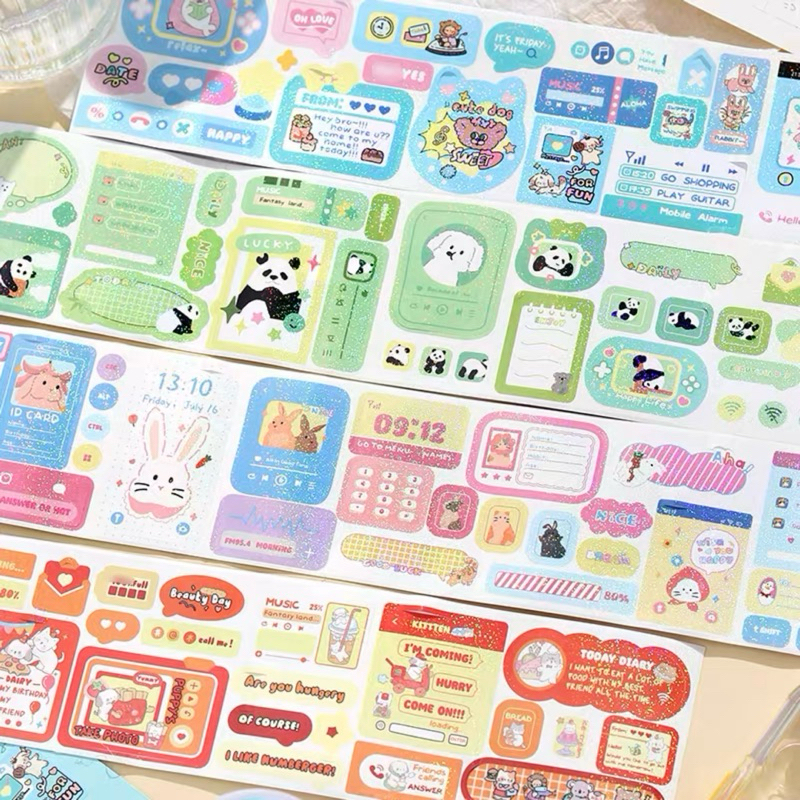 

sticker roll glitter deco lucu readystock B1115
