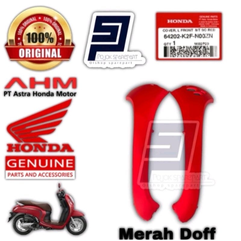 cover body sayap kap depan scoopy new prestige stylist k2f 2021-2024 Original merah dof