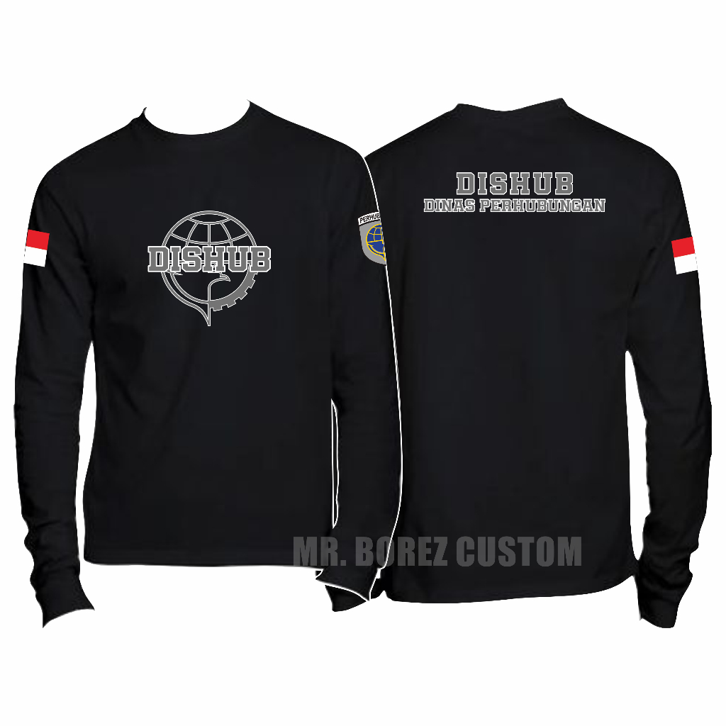 Kaos Oblong Dishub Lengan Panjang - Kaos Dishub Lengan Panjang Terbaru - Kaos Dishub Terbaru Pria Or