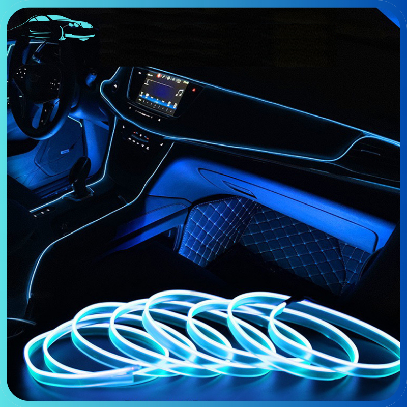 Lampu  LED Strip Neon Interior Mobil  Lampu Strip Neon Led Fleksibel Panjang USB Untuk Dekorasi Inte