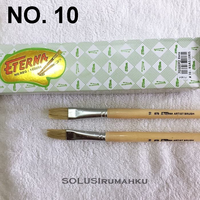 

1 LUSIN ( 12 Buah ) ETERNA Kuas Lukis No. 10 / Kwas Koas Kuwas Lukis