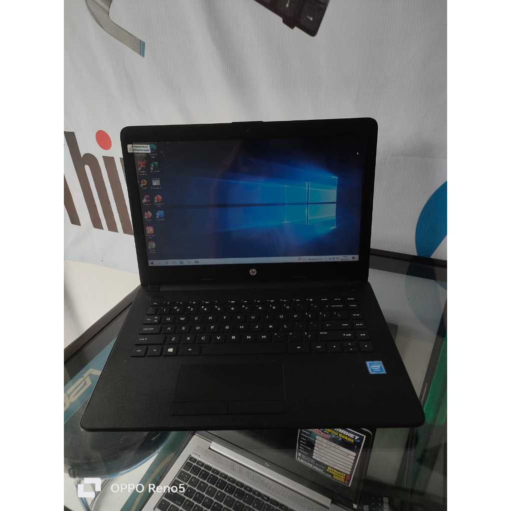 Notebook Laptop HP Celeron  4GB 14" HD WINDOWS BEKAS BERGARANSI