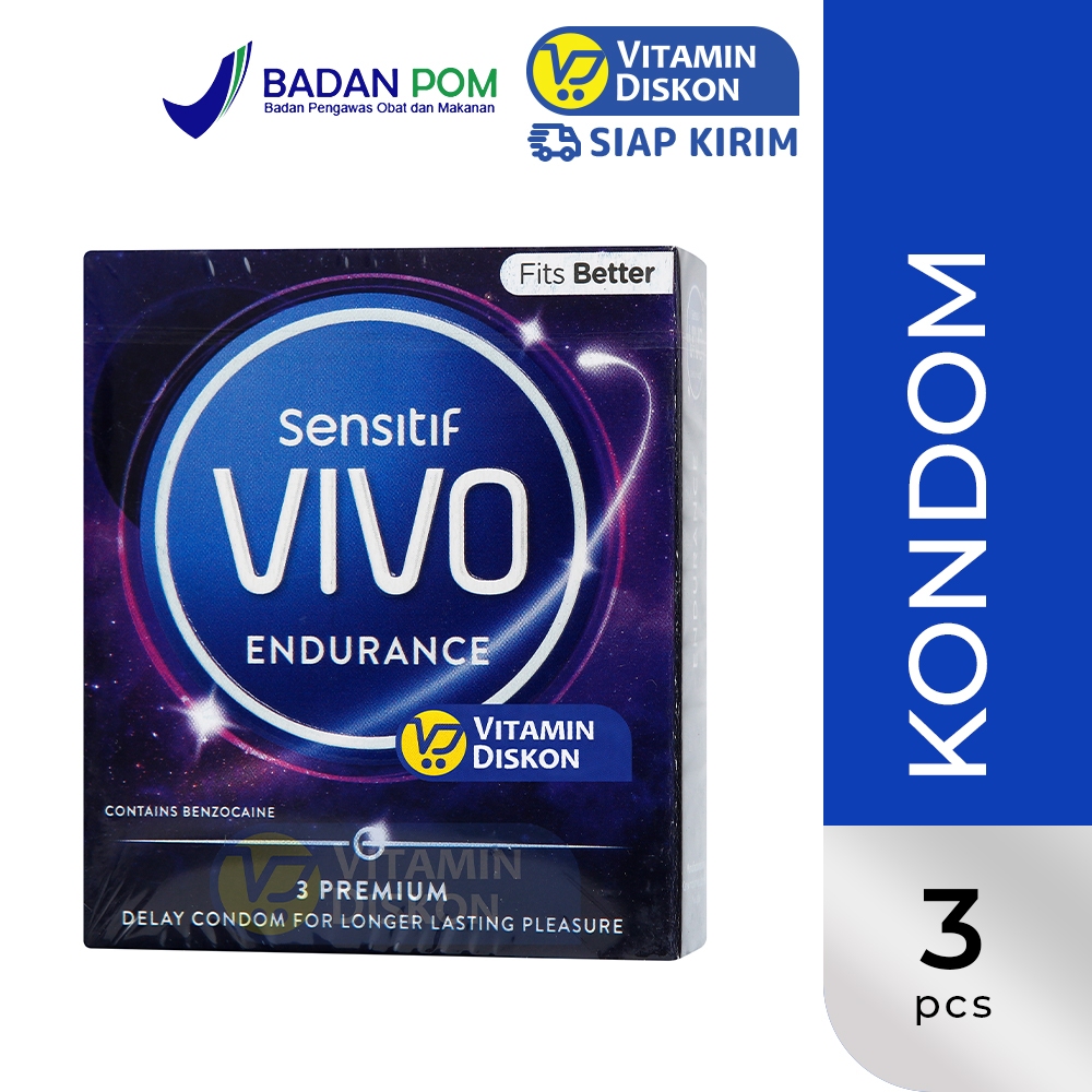 VIVO KONDOM ENDURANCE ISI 3 - Alat Kontrasepsi