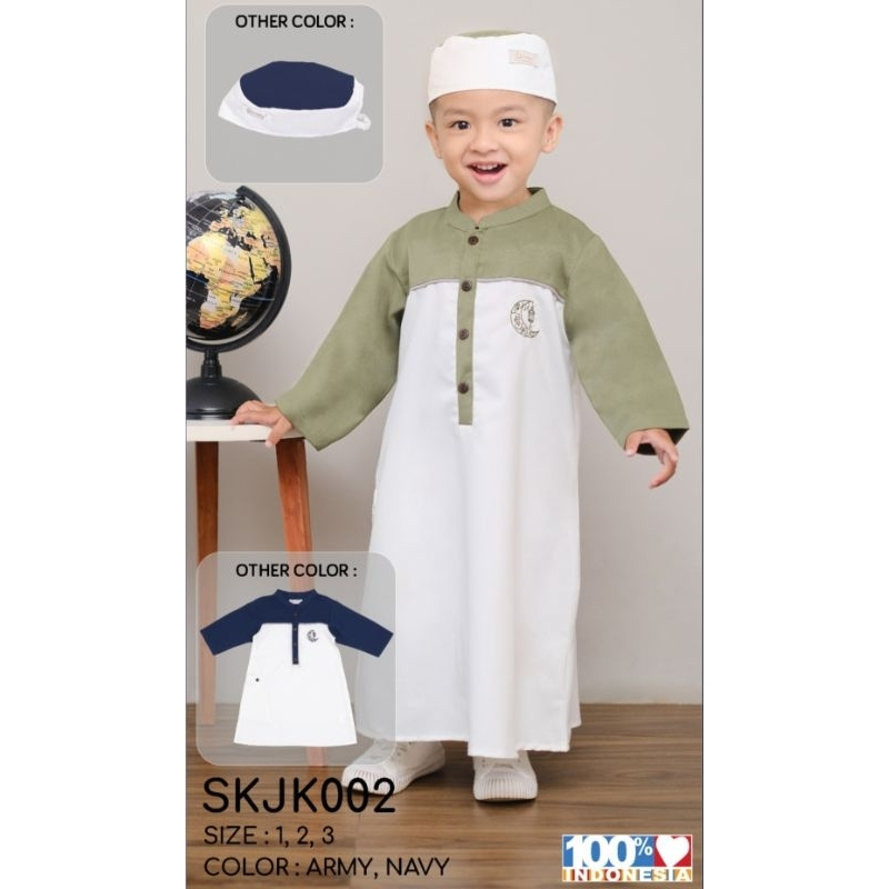 Snobby Gamis Jubah Anak Laki - Laki Baju Muslim Raya Bayi