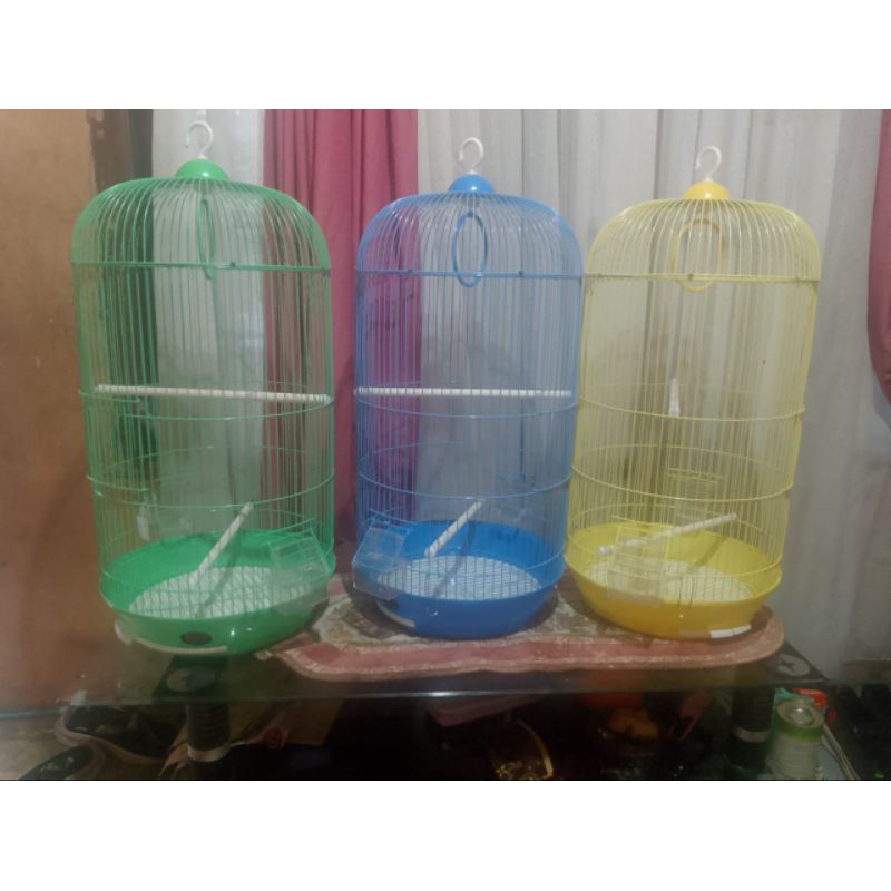 SANGKAR LOVEBIRD SANGKAR BESI BULAT SANGKAR BURUNG BESAR T.60cm L.32cm  SANGKAR  A309DB