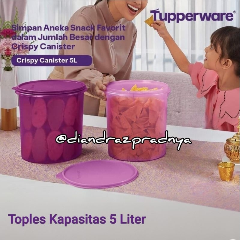CRISPY CANISTER TUPPERWARE 5 LITER