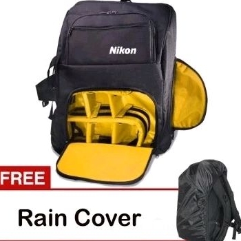 Tas Kamera Backpack muat kamera, lensa, laptop/Tas Ransel Kamera FREE Raincoat