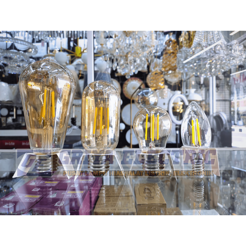 Lampu LED Filamen Edison 4W Warm White