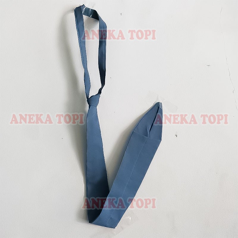 Dasi Sekolah SMA SMK Dasi Abu Abu Polos Dasi Atribut Sekolah Dasi SMA Polos - Aneka Topi
