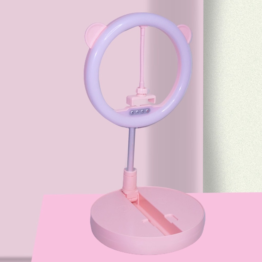 KODE F25A Lampu Ring Light Make Up LED Ring Light 32CM Portabel G2 Color Tinggi 16m