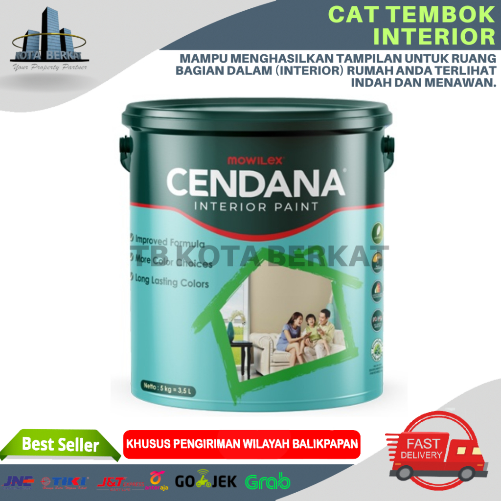 CAT MOWILEX CENDANA / CAT TEMBOK INTERIOR MOWILEX CENDANA 5KG