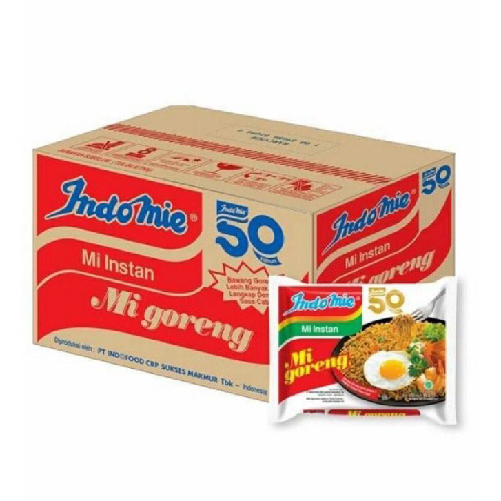 

MIE INDOMIE GORENG SPESIAL 1dus (40pcs) TERSEDIA VARIAN RASA(HARGA GROSIR)