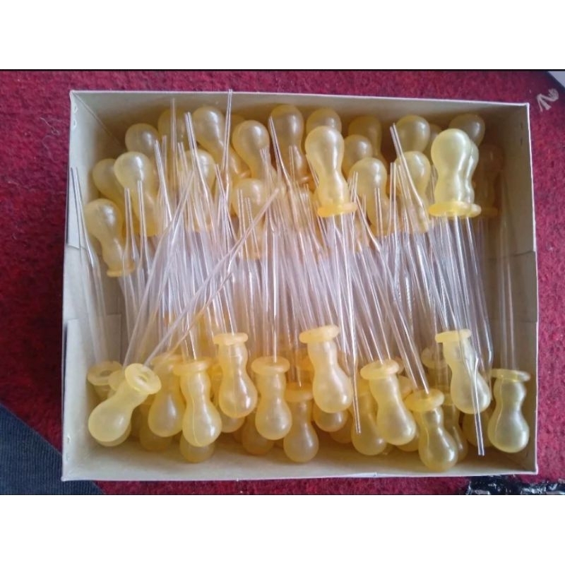 pipet tetes kaca ( kuning )